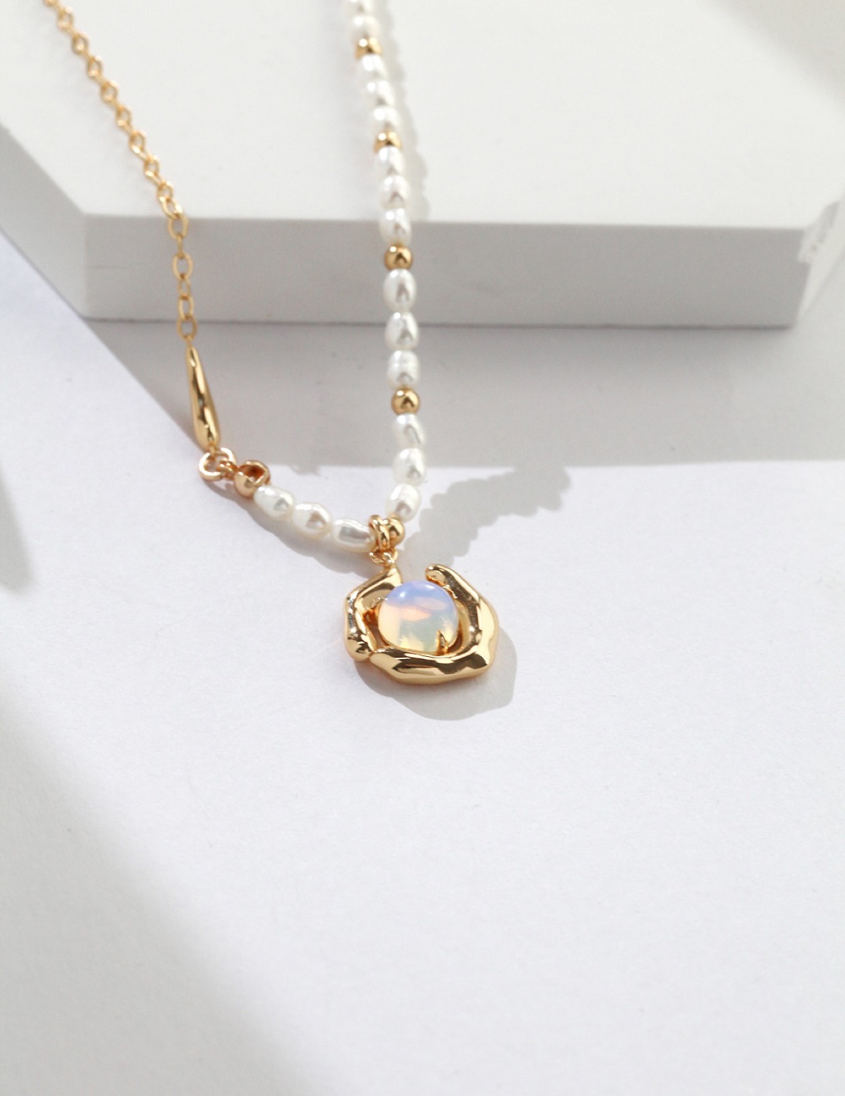 Aurora Opal Necklace — view 2