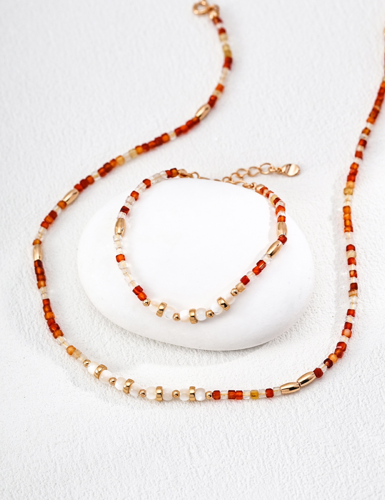 Ember Agate Bead Strand — view 4