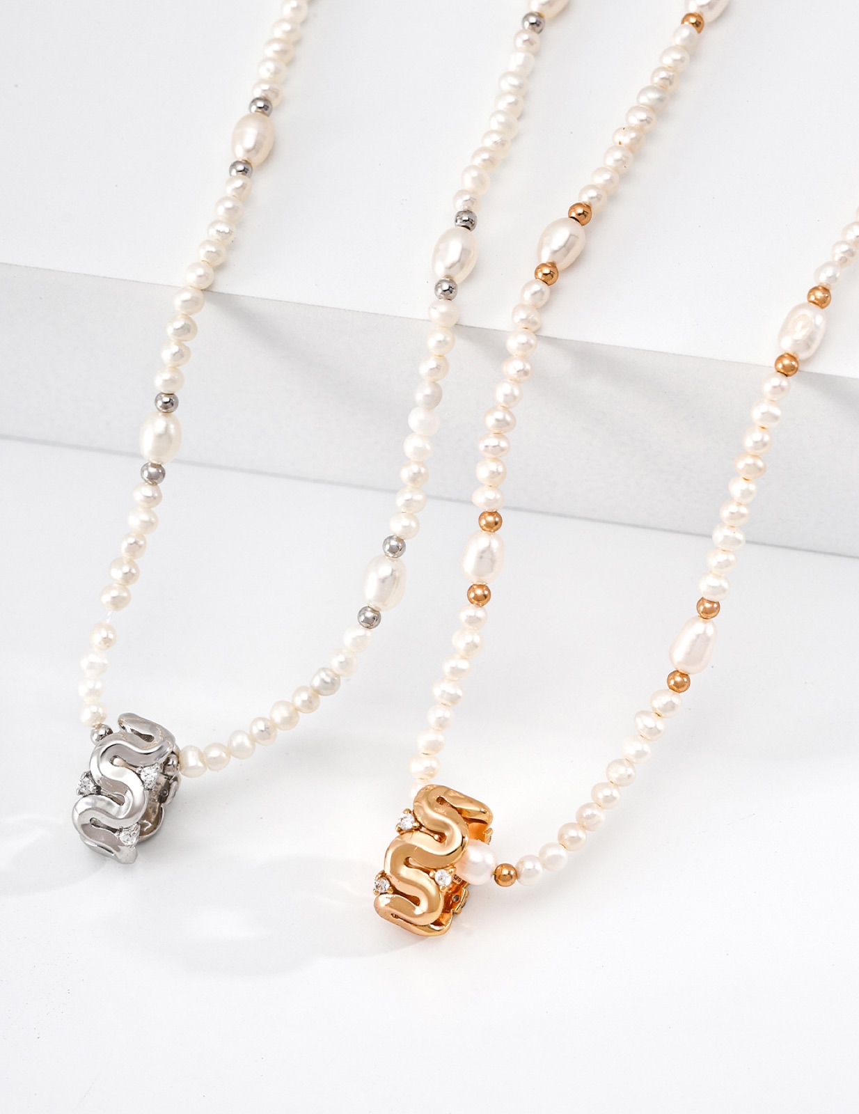 Streamline Pearl Earrings — view 3